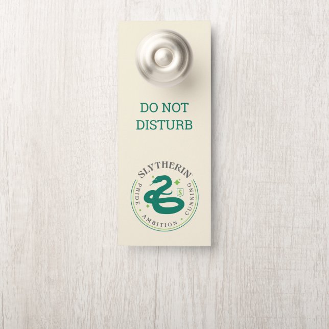 スリザリン™グリーンスネークハウスプライドバッジ ドアノブサイン (ノブ)