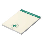 スリザリン™グリーンスネークハウスプライドバッジ ノートパッド (回転)