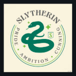 スリザリン™グリーンスネークハウスプライドバッジ ポスター<br><div class="desc">これらはSLYTHERIN™ハウスのための教義である：プライド – 野心 – 狡猾。衣服これをグラフィックTシャツに貼るか、パーソナライズされたマグカップに貼る！このデザインは完璧なカスタム贈り物のためのより多くのZazzle製品で買う。</div>