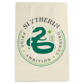 スリザリン™グリーンスネークハウスプライドバッジ ミディアムペーパーバッグ (裏面)