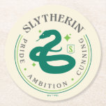 スリザリン™グリーンスネークハウスプライドバッジ ラウンドペーパーコースター<br><div class="desc">これらはSLYTHERIN™ハウスのための教義である：プライド – 野心 – 狡猾。衣服これをグラフィックTシャツに貼るか、パーソナライズされたマグカップに貼る！このデザインは完璧なカスタム贈り物のためのより多くのZazzle製品で買う。</div>