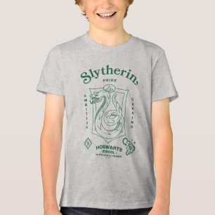 スリザリン™プライド+野心+狡猾+クラスト トライブレンドTシャツ