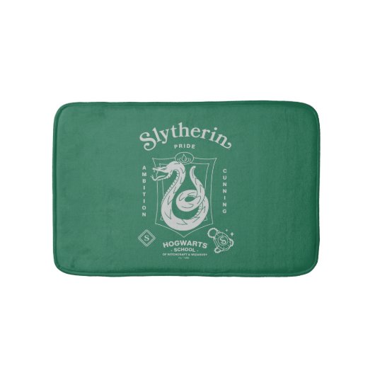 スリザリン™ 自慢  野心  狡猾  紋章 バスマット (正面)