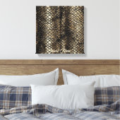 スリザーシックなマグカップ キャンバスプリント (インサイチュ (寝室))