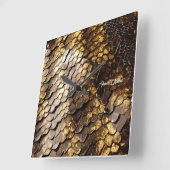 スリザーシック スクエア壁時計 (傾斜)