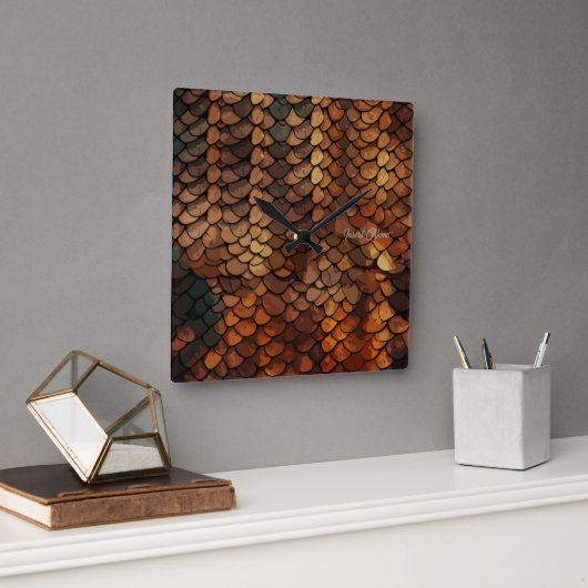 スリザーシック スクエア壁時計 (オフィス)