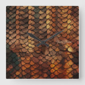 スリザーシック スクエア壁時計 (正面)