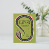 スリザースネークキッドの誕生日はがき招待状 ポストカード (スタンド正面)