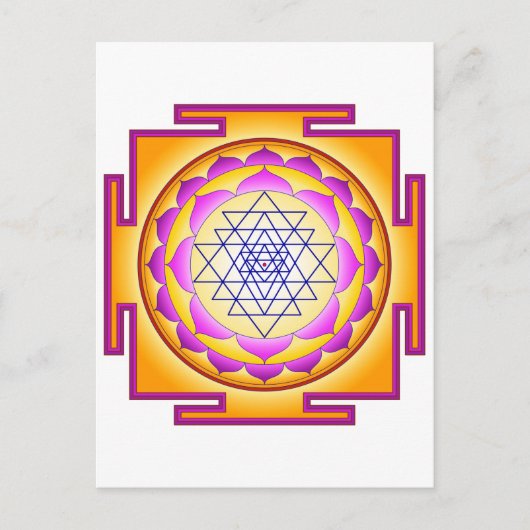 スリチャクラ女神シュリラリタトリプラスンダリ ポストカード (正面)