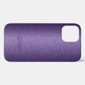 スリックなメタリックパープル背景 Case-Mate iPhoneケース (裏面 (横))