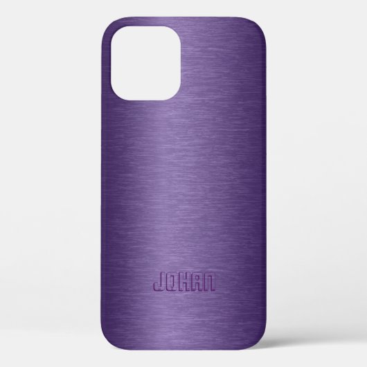 スリックなメタリックパープル背景 Case-Mate iPhoneケース (裏面)