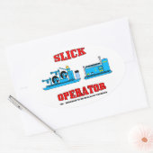 スリックオペレーター、スライクリンライン、ワイヤーラインオペレーター、油、ガス 楕円形シール (封筒)