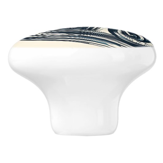 スリックオートバイブルーダートバイクバイクもしくは自転車に乗る人 セラミックノブ (側面)