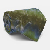 スリックグリーン絞り染め ネクタイ (ロール)