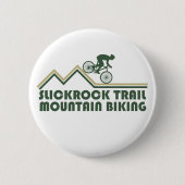 スリックロックMTBマウンテンバイク 缶バッジ (正面)