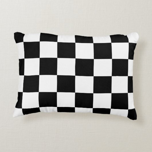 スリック市松模様に アクセントクッション (裏面)