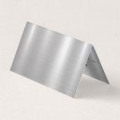 スリック銀のバックグランド名刺 名刺 (裏面)