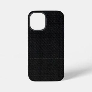 スリック ステルス ブラック カーボン マイクロテックテクスチャ iPhone 12 MINIケース
