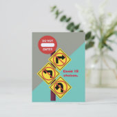 スリッパウィンドウによる自宅での検疫 ポストカード (スタンド正面)