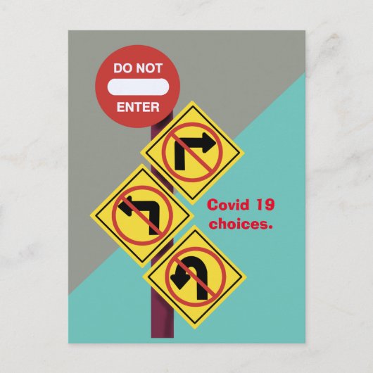 スリッパウィンドウによる自宅での検疫 ポストカード (正面)