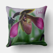 スリッパオーキッドマクロ クッション (裏面)