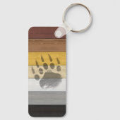 スリッパリジョ芸術的ーズベアウッドゲイギフトベアブル キーホルダー (裏面)