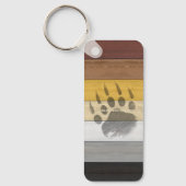 スリッパリジョ芸術的ーズベアウッドゲイギフトベアブル キーホルダー (正面)