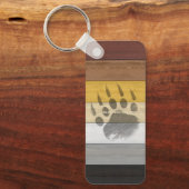 スリッパリジョ芸術的ーズベアウッドゲイギフトベアブル キーホルダー (正面)