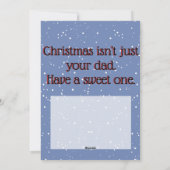 スリッパーウィンドウでかわいいパンククリスマス シーズンカード (裏面)