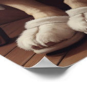 スリッパ、コーヒー、かみ玩具局 ポスター (角)