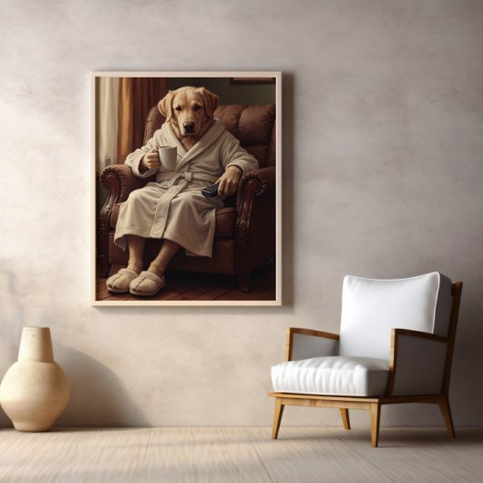 スリッパ、コーヒー、かみ玩具局 ポスター