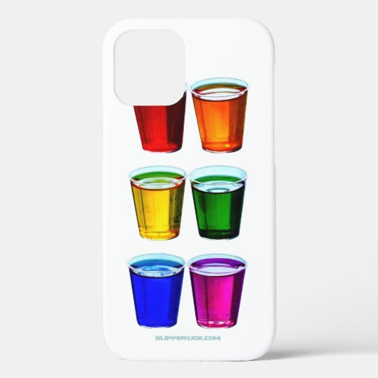 スリッピージョーのショットグラス 6個 横並び Case-Mate iPhoneケース (裏面)