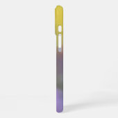 スリッピージョーの華やかなマルディグラ紫のグリーン iPhoneケース (左側面)