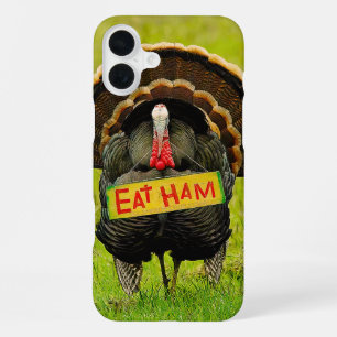 スリッピージョーの誇り高き七面鳥はハムの赤い垂れ下がった頬肉を食べる iPhone 16 PLUSケース