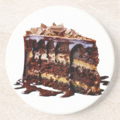 スリッピージョーの贅沢な多層チョコレートケーキ コースター (正面)
