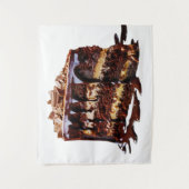 スリッピージョーの贅沢な多層チョコレートケーキ タペストリー (正面)
