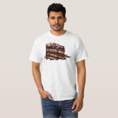 スリッピージョーの贅沢な多層チョコレートケーキ Tシャツ (正面フル)