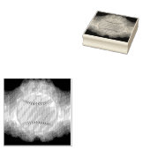 スリッピージョーの黄色いソフトボールが猛烈な勢いで燃えながら激しく飛ぶ ラバースタンプ (押印)