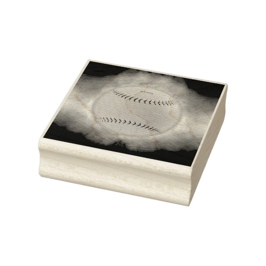 スリッピージョーの黄色いソフトボールが猛烈な勢いで燃えながら激しく飛ぶ ラバースタンプ (スタンプ)