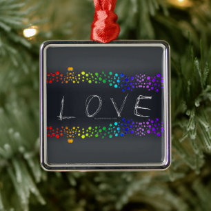 スリッピージョー ラブバブル レッド オレンジ 黄色 緑 シ メタルオーナメント