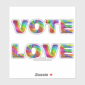 スリッピージョー 投票 愛 平等 虹色 毛皮 シール (シート)