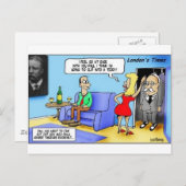 スリップまたは滑ることテディにルーズベルトおもしろいギフトのマグカップなど ポストカード (正面/裏面)