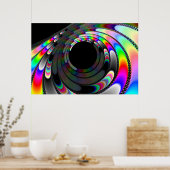 スリップまたは滑ること遠くに ポスター (キッチン)