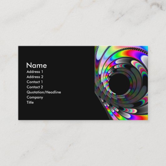 スリップまたは滑ること遠くに 名刺 (正面)