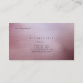 スリップドグラスマウブピンクローズグラデーションスタイリストVip 予約カード (裏面)