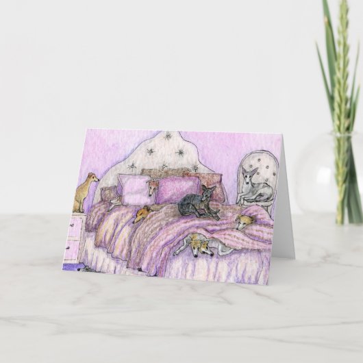 スリップバー – ウィペットとグレイハウンドがガロール! カード (正面)