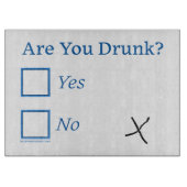 スリップリージョーのあなたは酔っ払っている チェックボックスがぐらぐら c カッティングボード (正面)