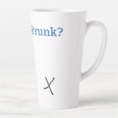 スリップリージョーのあなたは酔っ払っている チェックボックスがぐらぐら c カフェラテマグ (右)