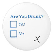 スリップリージョーのあなたは酔っ払っている チェックボックスがぐらぐら c セラミックノブ (正面)