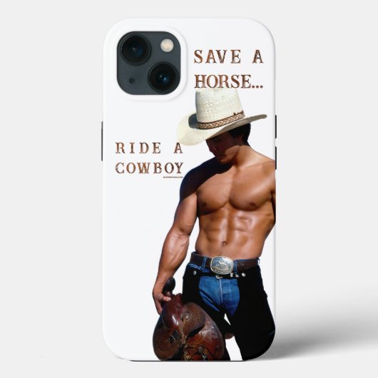 スリップリージョーのお助け馬に乗ったストロークカウボーイの麦わら帽子 Case-Mate iPhoneケース (裏面)